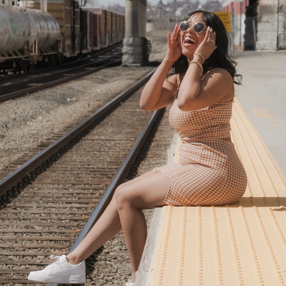 Brown Checkered Set